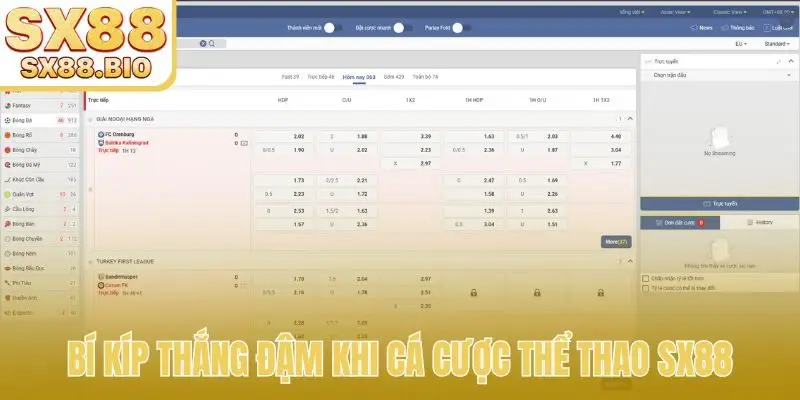 Thể Thao SX88 - Giải Mã Bí Quyết Thắng Lớn Mọi Kèo Cá Độ