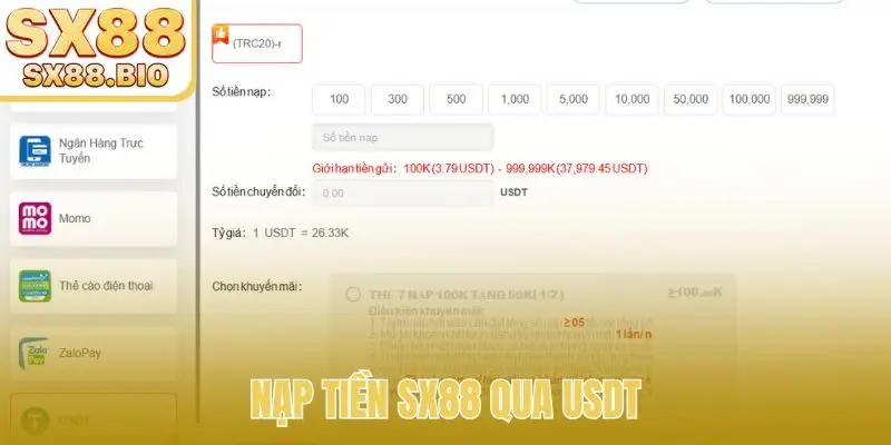 Nạp Tiền SX88 - 7 Phương Thức Thanh Toán An Toàn, Siêu Tốc