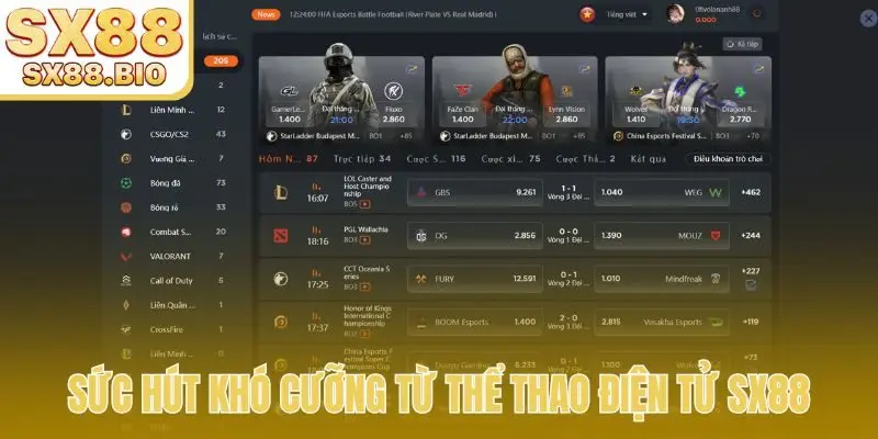 Esport SX88 - Bí Quyết Chiến Thắng Lớn, Kiếm Tiền Thật Dễ