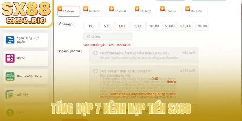 Nạp Tiền SX88 - 7 Phương Thức Thanh Toán An Toàn, Siêu Tốc